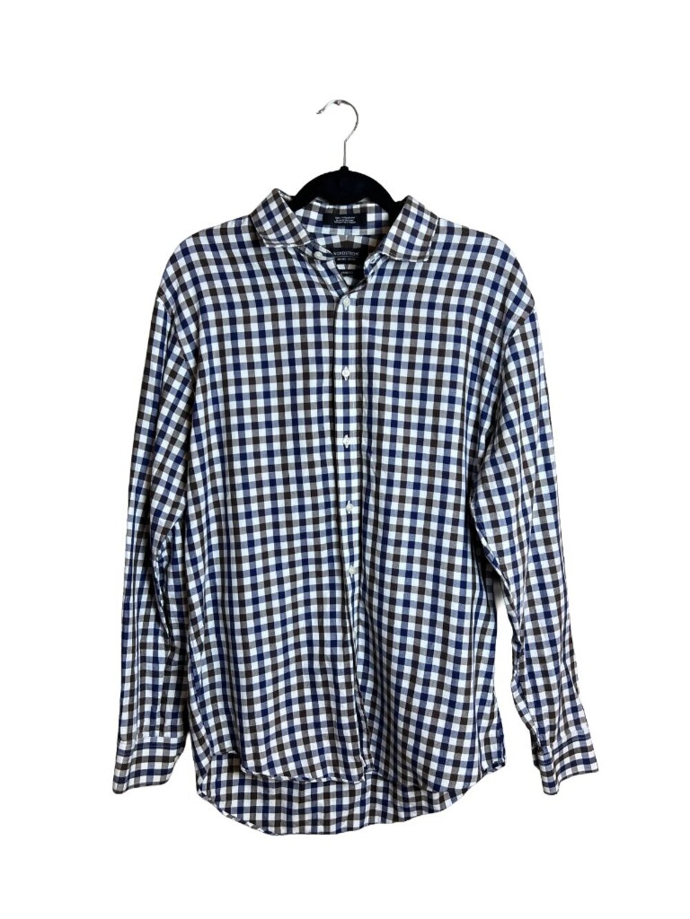 Nordstrom Men's Shop Trim Fit Gingham Button Down L